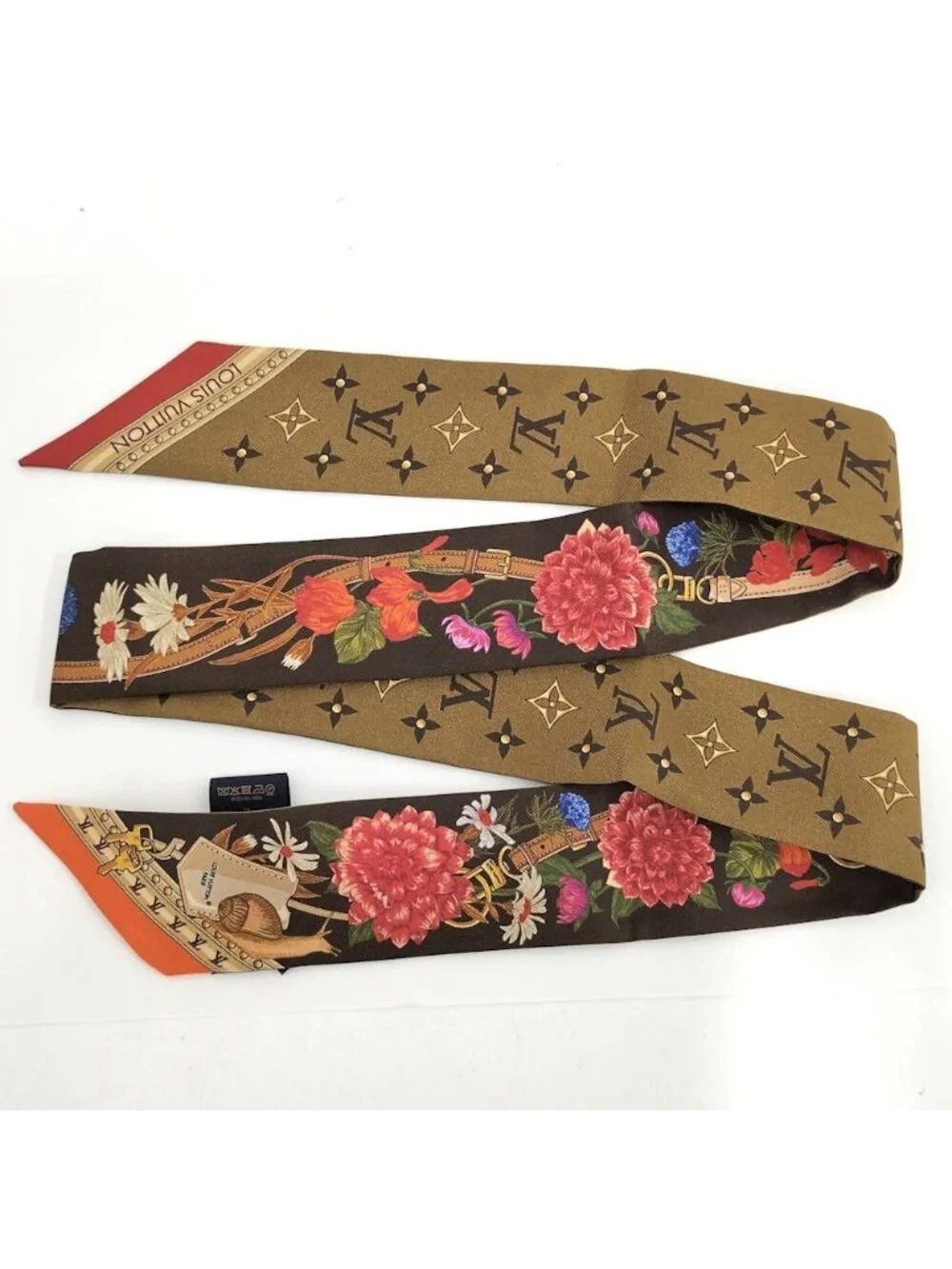 Louis Vuitton Bandeau BB LV Enfleur Scarf Brown